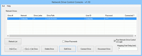 Network Drive Control