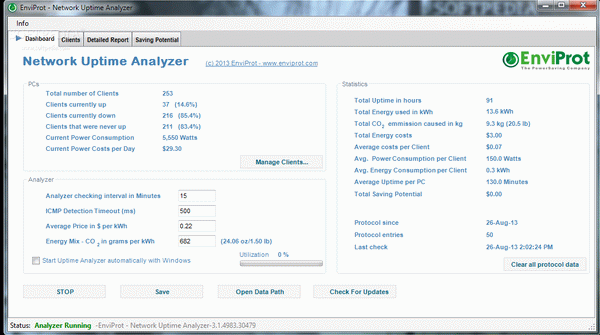 Network Uptime Analyzer