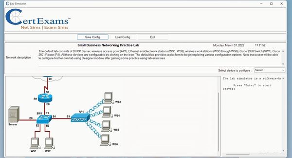 Lab Simulator for Network+