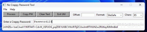 No Crappy Password Tool