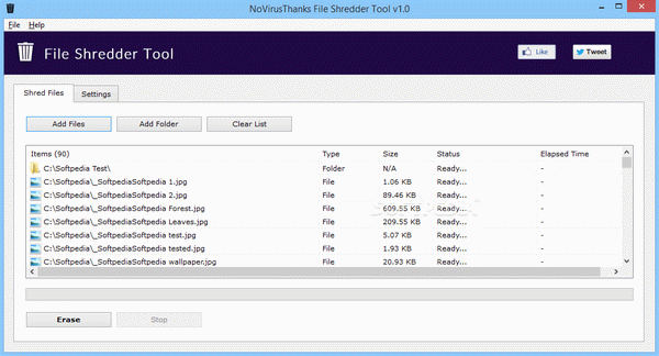 NoVirusThanks File Shredder Tool