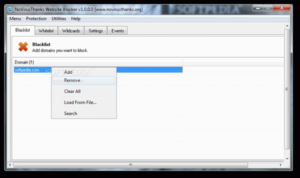 NoVirusThanks Website Blocker