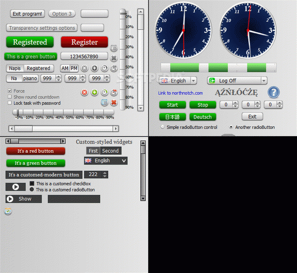 NorthNotch Software Widgets Library