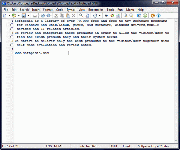 Notepad GNU