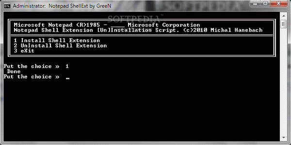 Notepad Shell Extension