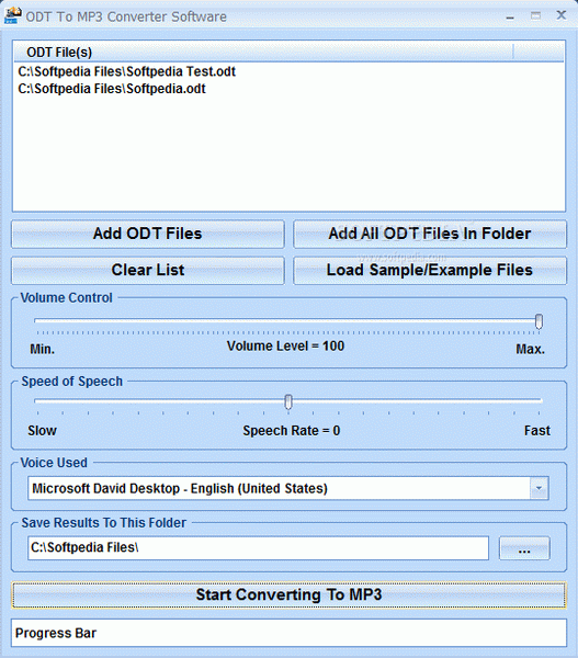 ODT To MP3 Converter Software