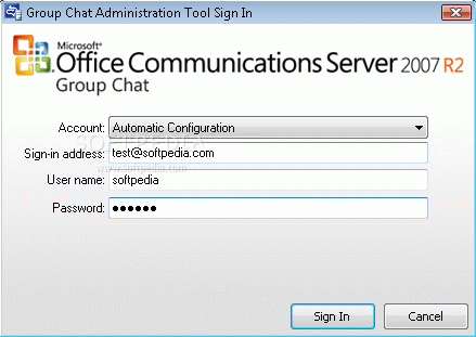 Microsoft Office Communications Server 2007 R2 Group Chat Administration Tool