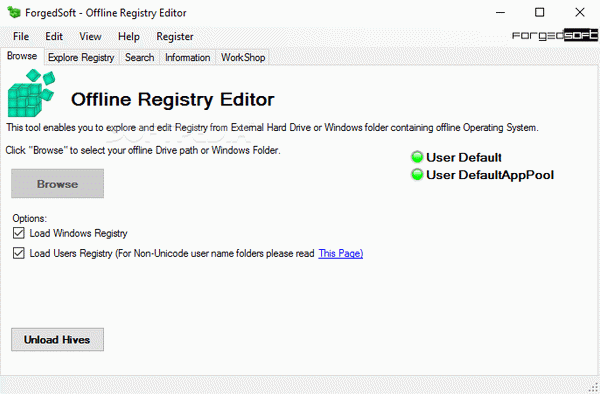 Offline Registry Editor