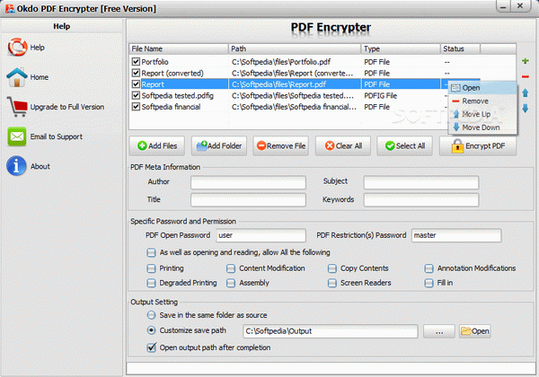 Okdo PDF Encrypter