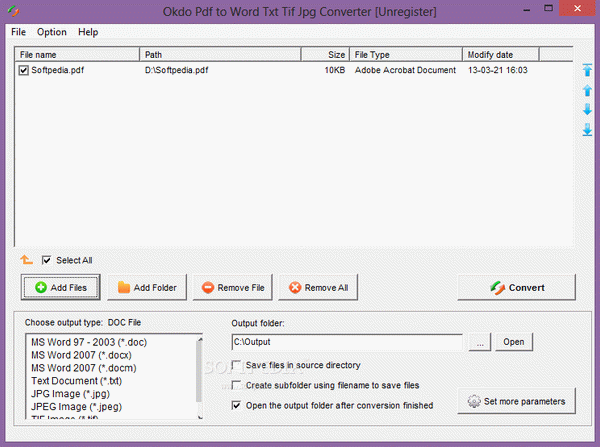 Okdo Pdf to Word Txt Tif Jpg Converter