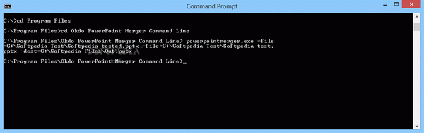 Okdo PowerPoint Merger Command Line