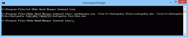 Okdo Word Merger Command Line