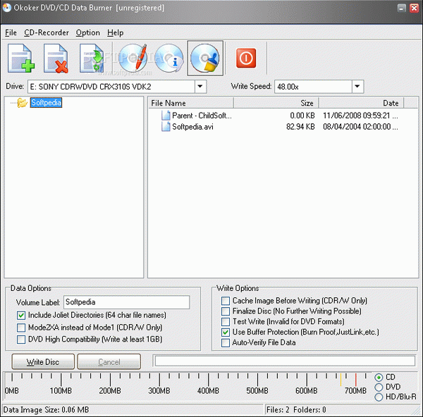 Okoker DVD / CD Data Burner