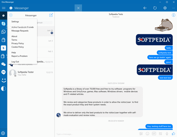 One Messenger for Windows 10