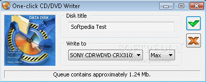 One-click CD / DVD Writer