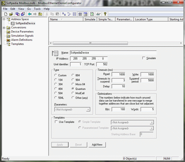 OpenControl Modbus Ethernet OPC Server