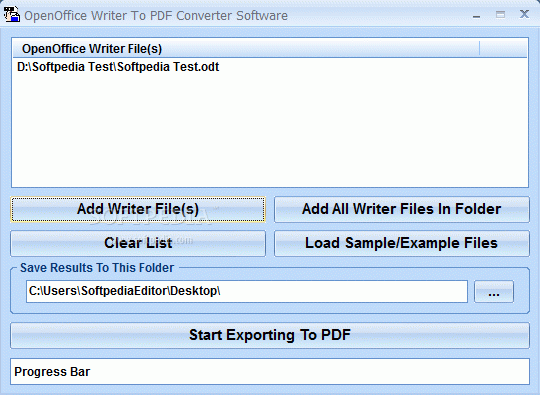 OpenOffice Writer Export To PDF Converter Software