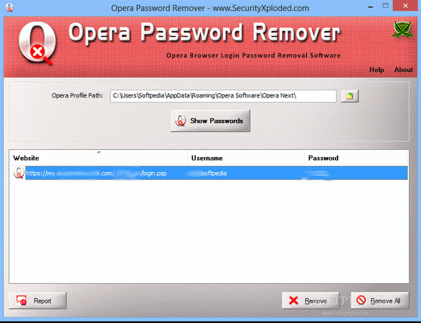 Opera Password Remover