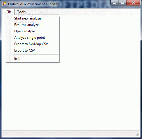 Optical Disk Experiment Analyzer