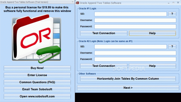 Oracle Append Two Tables Software