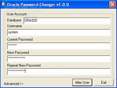 Oracle Password Changer