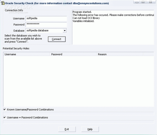 Oracle Security Check