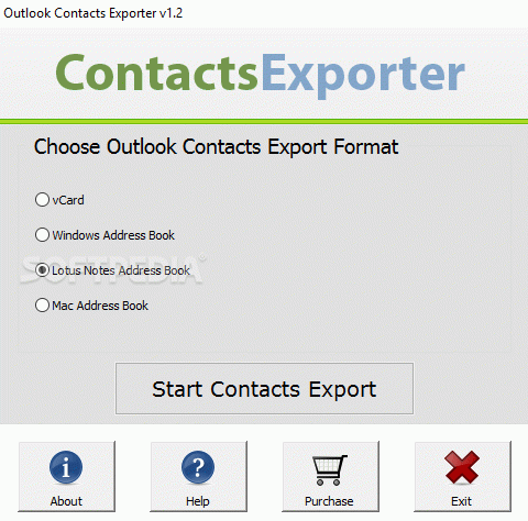 Outlook Contacts Exporter