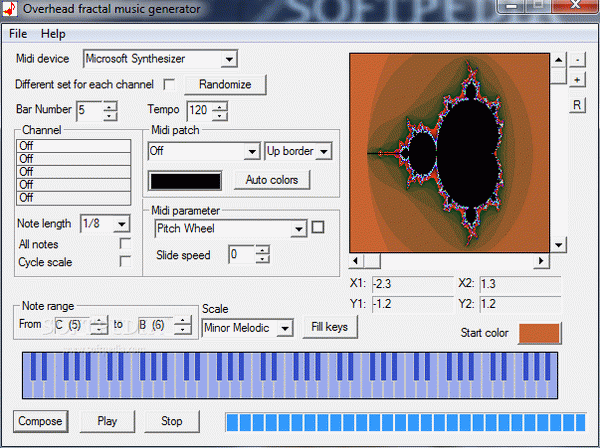 Overhead Fractal Music Generator