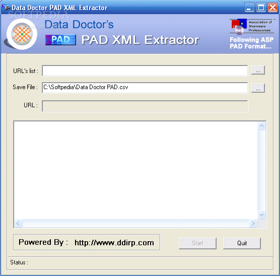 Data Doctor PAD XML Extractor