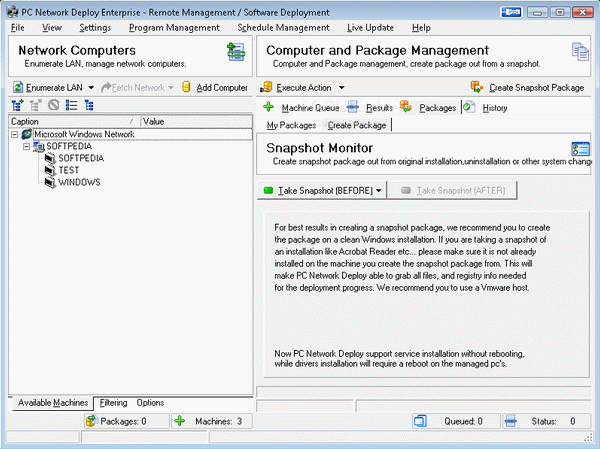 PC Network Deploy Enterprise