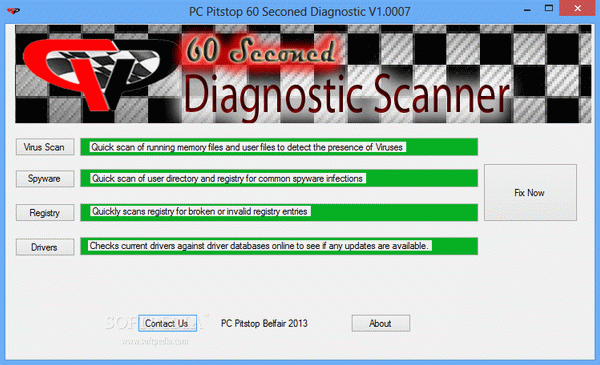 PC Pitstop 60 Second Diagnostic