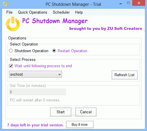 PC Shutdown Manager