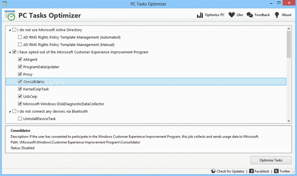 PC Tasks Optimizer