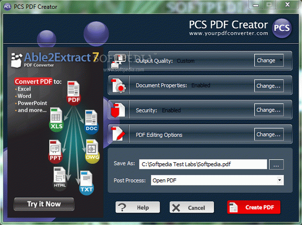 PCS PDF Creator