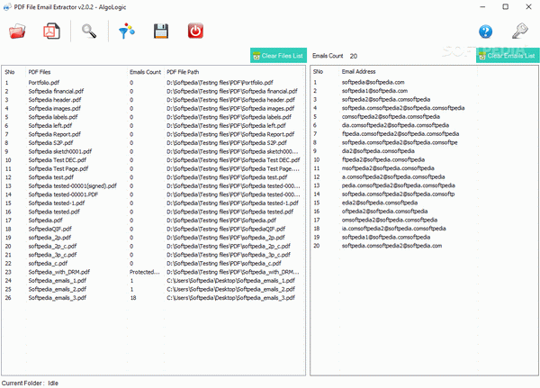 PDF File Email Extractor