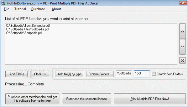 PDF Print Multiple PDF Files At Once