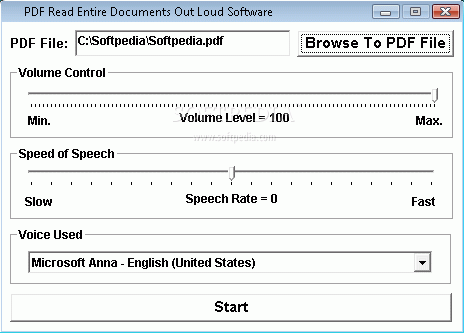 PDF Read Entire Documents Out Loud Software