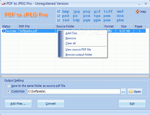 PDF To JPEG Converter Pro