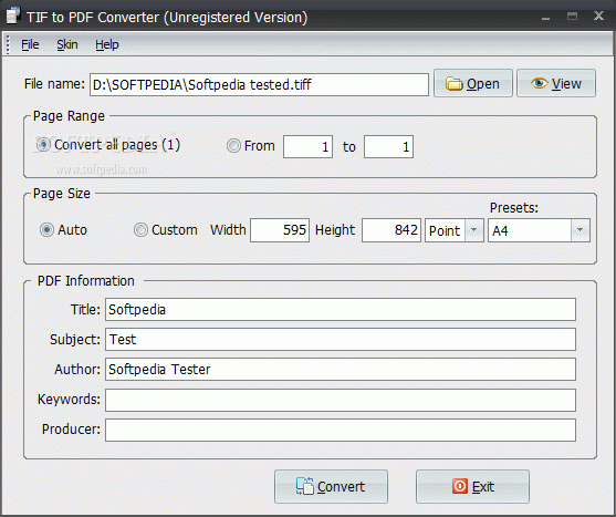 TIF to PDF Converter