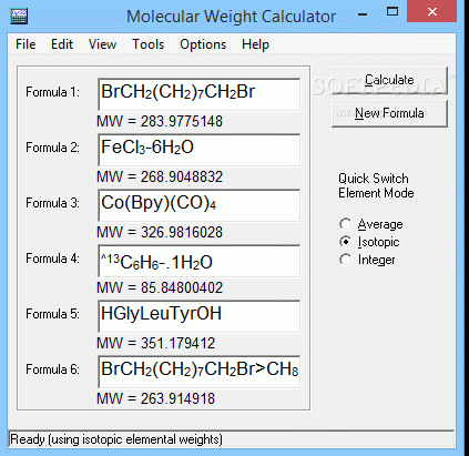 Molecular Weight Calculator