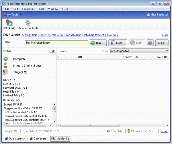 PacketTrap DNS Audit