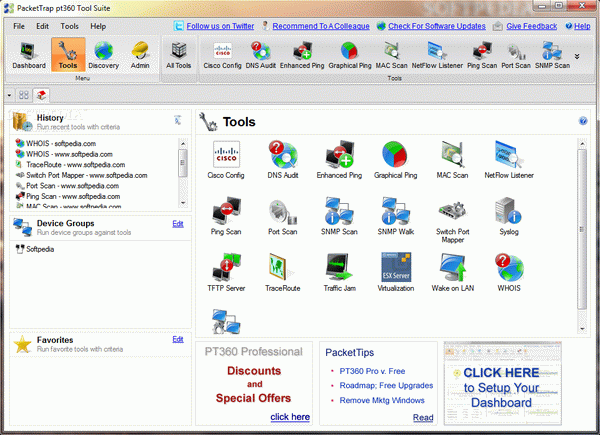 PacketTrap PT360 Tool Suite