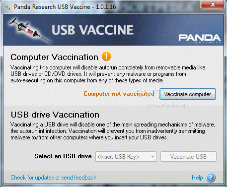 Panda USB Vaccine