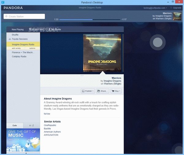 Pandoras Desktop