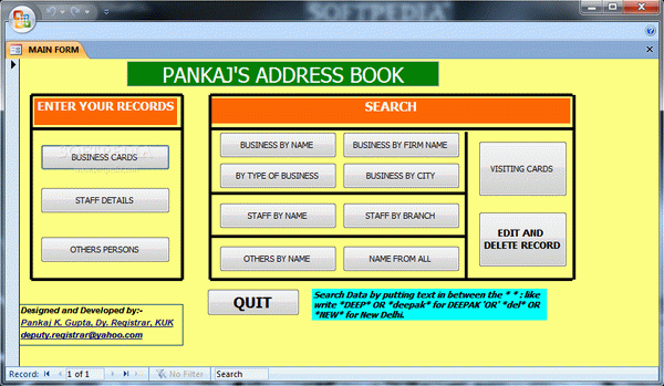 Pankaj's Address Book