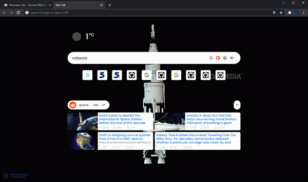 Panorama Tab for Chrome