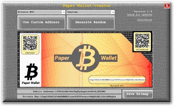 Paper Wallet Creator