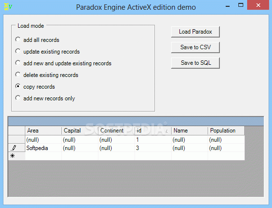Paradox Direct Engine (ActiveX)