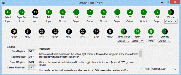 Parallel Port Tester