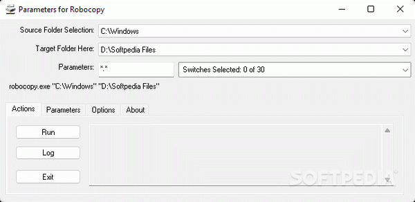 Parameters for Robocopy